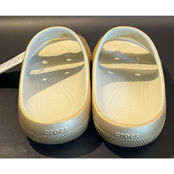 CROCS | Gold Metallic | Classic Slide Sandal | Size W9 M7 | NWT | No Box - Picture 6 of 6